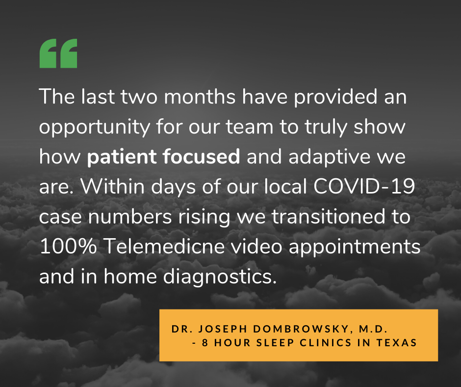 Quote from Dr. J. Dombrowsky of 8 Hour Sleep Clinics