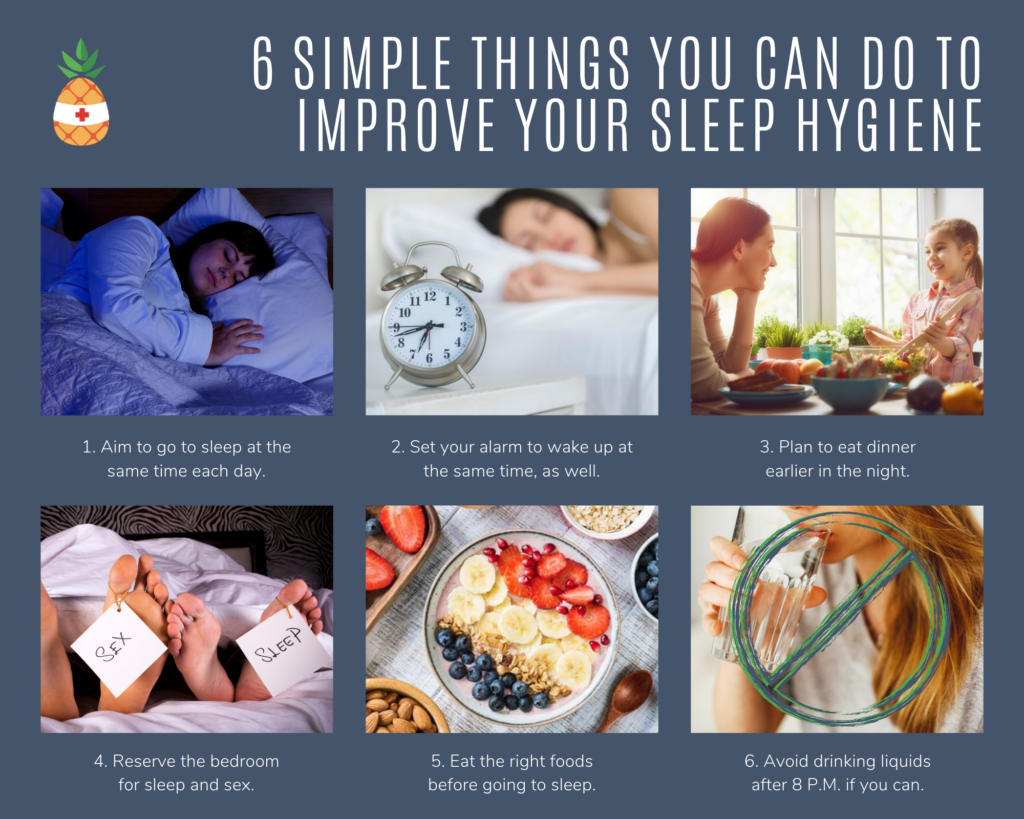 EnsoData Presents Six simple things you can do to improve your sleep hygiene. 