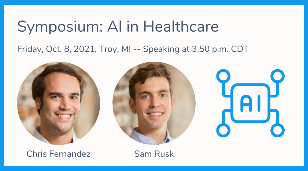Symposium Artificial Intelligence in Healthcare - Chris and Sam