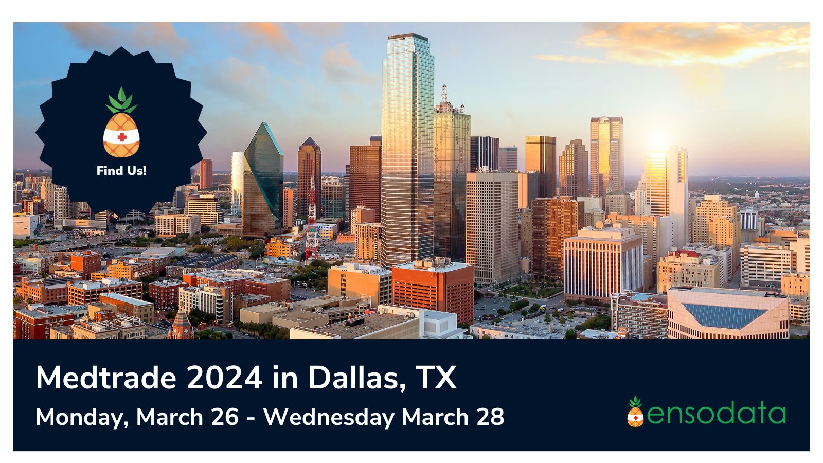 EnsoData will be attending the 2024 Medtrade conference to bump elbows with leaders in Home Medical Equipment (HME).