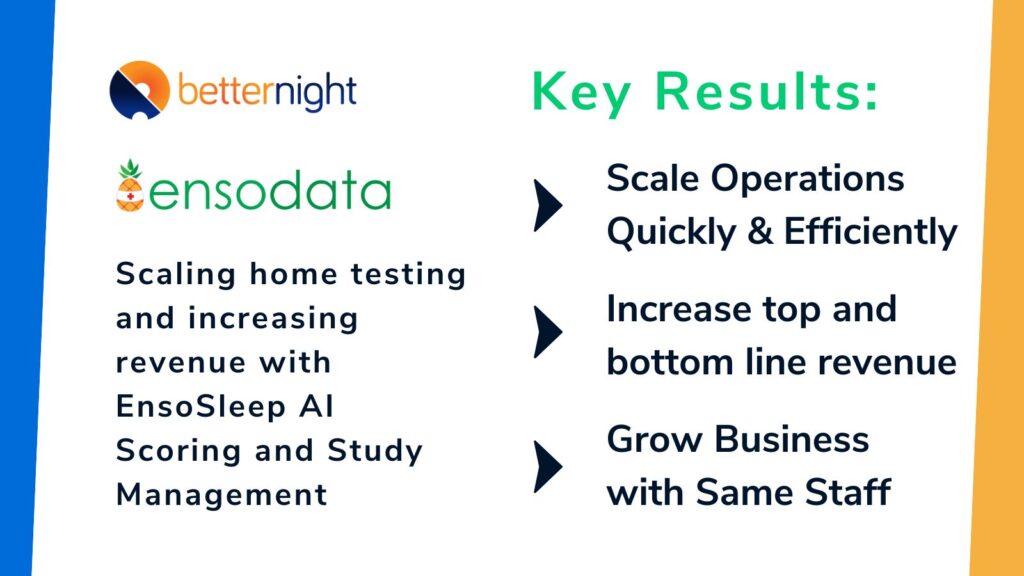 Scaling home testing and increasing revenue with EnsoSleep AI Scoring and Study Management